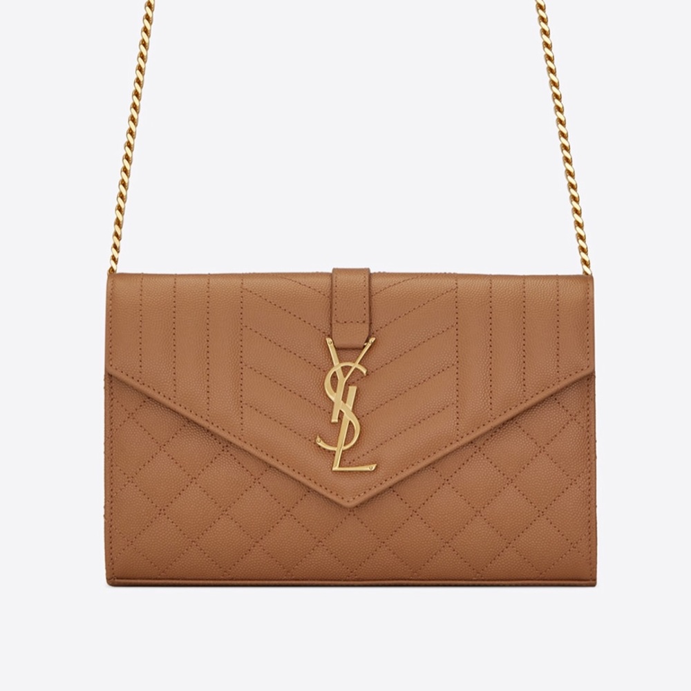 MONOGRAM CHAIN MIX MATELASSÉ GRAIN POUDRE LEATHER